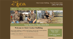 Desktop Screenshot of chriscrockeroutfitting.com